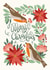 Merry CHRISTMAS robins on Christmasy branch  created by catantrell