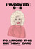 Dolly Parton - 9-5 Birthday Card created by YOB & YAG