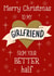 Cheeky - Heart Banner - Festive Love - Girlfriend - From Your Better Half - Girlfriend - For Her - Sparkle - Stars - Christmas Card created by Silky Rose Design