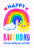 Happy Birthday Sister Rainbow created by Colour Pop Prints