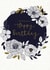 Floral border Birthday card created by Sarah Hustwaite Illustration