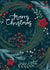 Foliage and berries Christmas card created by Sarah Hustwaite Illustration
