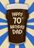 Funny Beer Inspired Happy 70th Birthday Dad Card created by Running with Scissors