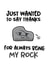 Thanks for being my rock card created by IWLT