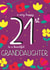 Happy 21st Birthday Granddaughter created by Juniper and Rose Studio