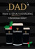 Guinness - Stout - Alcohol - Dad - Pints of Guinness - Pun - Outstanding - Stoutstanding Christmas Time - Christmas Card created by Tiger Feet Creations