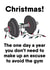No Gym on Christmas Funny Card created by Daft as Duck