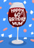 Cute Happy 60th Birthday Mum Red Wine and Confetti Card created by Running with Scissors