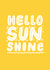 Hello Sunshine New Baby Congratulations Card created by @studio27eleven