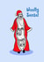 Woolly Santa! Sheepish Chrismas card created by Eweniverse