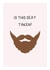 Cheeky Beard Valentines or Anniversary Card created by Betty & Nell