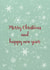 Merry Christmas And Happy New Year Snowflake created by Nika Venturini