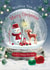 Ultra Cool Cute Snow Globe Christmas Card created by PipWilsonArt