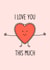 I Love You, friendship bestie, for her, appreciation, anniversary, valentines created by By Emma Dearling