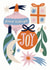 Vintage Baubles + Decorations Joy Christmas Card created by Sophie Potter