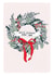 Pretty - Traditional - Wreath - Ribbon - Merry Christmas Mum and Dad - Parents - Merry Christmas Card created by DaphneRosa