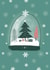 Pretty - Classic - Snowglobe - Traditional - Snowfall - Christmas Tree - Festive - Christmas Card created by Picoloco Studio