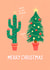 Funny Cactus Tree Christmas Card created by Bird & Co Studio