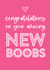 Bright Pink New Boobs card created by Always Sparkle