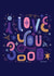 I Love You 3000 Valentine's Card created by Lucy Llewellyn
