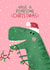Have a roarsome Christmas! Christmas dinosaur created by Nadya Barkova