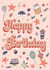Happy Birthday Card Pink created by Summer Lane Studio