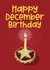 Happy December Birthday card created by Giddy Kipper