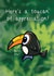 Funny Toucan Pun Thank You Card - Tropical Toucan - Here's A Toucan Of Appreciation created by Punderstanding Life