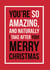 Cheeky you’re amazing (and so am I) Christmas card created by See-saw Cards