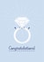 Engagement Card with Cute Ring - Congratulations engagement card created by Small Dots