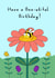 Happy Bee Birthday Card created by Penelope O'Neill Illustration