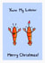 You're My Lobster Merry Christmas Card created by Meg Lillicrap Studio