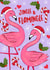 Flamingo Christmas Card 1000 created by The Jaunty Cocoon