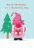 Christmas Gonk Wonderful Mum greeting card created by YTR Studios (Yasmin Tara)