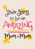 Amazing Mum + Mum card created by HURRICANE REMI