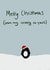 Merry Christmas Penguin created by indecisiveartistry