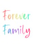 Forever Family adoption card created by Paperleaf Studios
