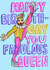 Birthday Fabulous Queen card created by Spill Studios