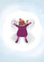 Snow Angel Winter Christmas Card for Girls created by Afritistic