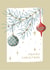Christmas card with coniderous branch created by Alyona Shirokova