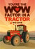 Romantic Tractor love Valentine’s card created by The Typecast Gallery