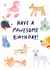 Have a Pawesome Birthday Card - Dog Lover Birthday Card - Cute Dog Birthday Card created by Stilus 