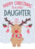 Cute Reindeer 'To A Lovely Daughter' Card created by Wink Design - Michelle Roberts