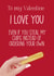 Chip stealer Valentines Card created by Silky Rose Design