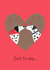 Dalmation 'just to say' card created by Little Island Crafts