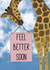 Feel Better Soon Giraffe Card created by Pen & Pickle