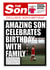 News son Birthday Personalised Photo Card 22036 created by Rosewood Design