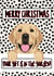 Merry christmas from the dog pet puppy labrador retreiver created by THE GRAPHICS GALLERY