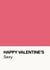 Happy Valentine's - Pantone Swatch card created by Jenni Ahlberg - Jeah Design