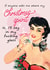 Retro - Rude - Friend - Funny - Drink - Christmas Spirit - Fucking - Glamour - Vintage - Christmas Card created by Vanilla Frosting Studio